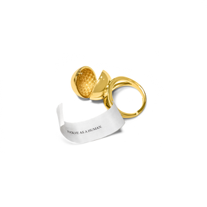 Sphere Secret Ring - Gold
